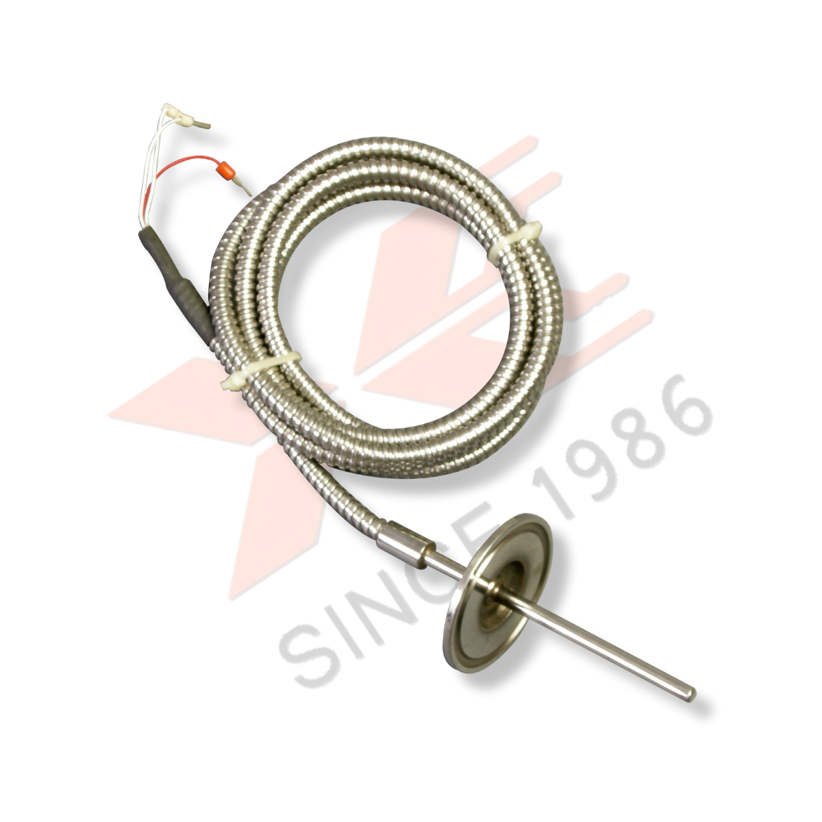 Sanitary RTD temperature sensor for tri-clover fitting
